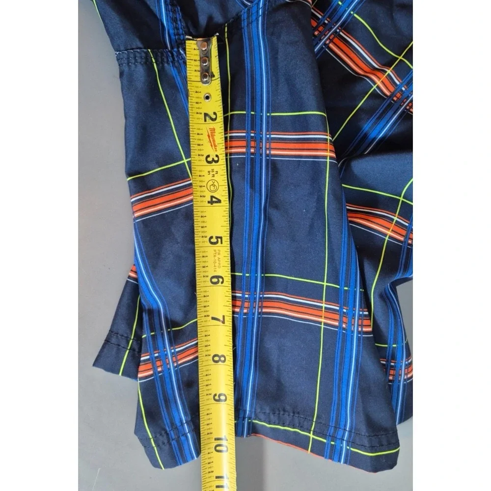 Hurley Mens Board Shorts Size 38 Multicolored Plaid 10